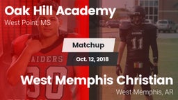 Matchup: Oak Hill Academy vs. West Memphis Christian  2018