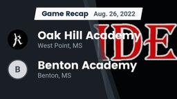 Recap: Oak Hill Academy  vs. Benton Academy  2022