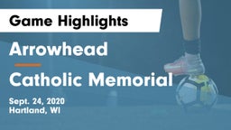 Arrowhead  vs Catholic Memorial Game Highlights - Sept. 24, 2020