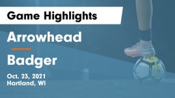 Arrowhead  vs Badger  Game Highlights - Oct. 23, 2021