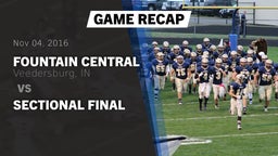 Recap: Fountain Central  vs. Sectional Final 2016