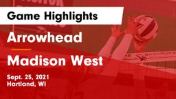 Arrowhead  vs Madison West  Game Highlights - Sept. 25, 2021