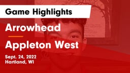 Arrowhead  vs Appleton West  Game Highlights - Sept. 24, 2022