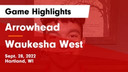 Arrowhead  vs Waukesha West  Game Highlights - Sept. 28, 2022