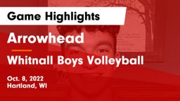 Arrowhead  vs Whitnall  Boys Volleyball Game Highlights - Oct. 8, 2022