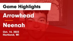 Arrowhead  vs Neenah  Game Highlights - Oct. 14, 2023