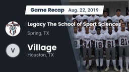 Recap: Legacy The School of Sport Sciences vs. Village  2019
