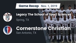Recap: Legacy The School of Sport Sciences vs. Cornerstone Christian  2019