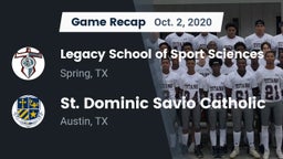 Recap: Legacy School of Sport Sciences vs. St. Dominic Savio Catholic  2020