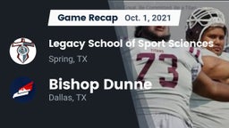 Recap: Legacy School of Sport Sciences vs. Bishop Dunne  2021