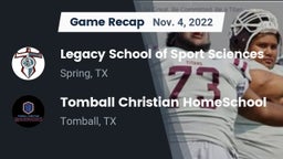Recap: Legacy School of Sport Sciences vs. Tomball Christian HomeSchool  2022