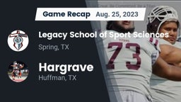 Recap: Legacy School of Sport Sciences vs. Hargrave  2023