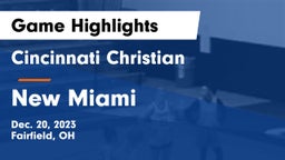 Cincinnati Christian  vs New Miami  Game Highlights - Dec. 20, 2023