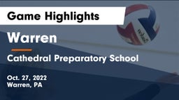 Warren  vs Cathedral Preparatory School Game Highlights - Oct. 27, 2022