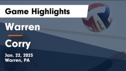 Warren  vs Corry  Game Highlights - Jan. 22, 2023