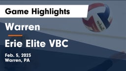 Warren  vs Erie Elite VBC Game Highlights - Feb. 5, 2023