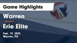 Warren  vs Erie Elite Game Highlights - Feb. 19, 2023