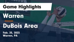 Warren  vs DuBois Area  Game Highlights - Feb. 25, 2023