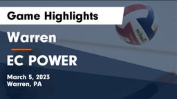 Warren  vs EC POWER Game Highlights - March 5, 2023