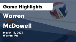 Warren  vs McDowell Game Highlights - March 19, 2023