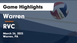 Warren  vs RVC Game Highlights - March 26, 2023