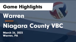Warren  vs Niagara County VBC Game Highlights - March 26, 2023