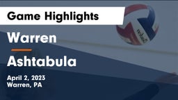 Warren  vs Ashtabula  Game Highlights - April 2, 2023