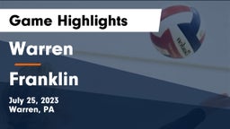 Warren  vs Franklin  Game Highlights - July 25, 2023