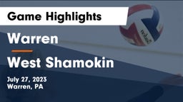 Warren  vs West Shamokin  Game Highlights - July 27, 2023