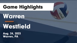 Warren  vs Westfield  Game Highlights - Aug. 24, 2023