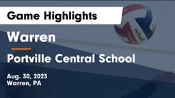 Warren  vs Portville Central School Game Highlights - Aug. 30, 2023