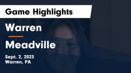 Warren  vs Meadville Game Highlights - Sept. 2, 2023