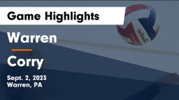 Warren  vs Corry  Game Highlights - Sept. 2, 2023
