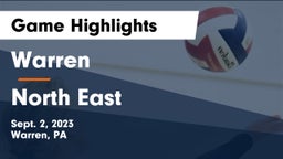 Warren  vs North East Game Highlights - Sept. 2, 2023