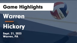 Warren  vs Hickory Game Highlights - Sept. 21, 2023