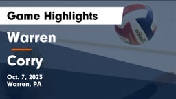 Warren  vs Corry Game Highlights - Oct. 7, 2023