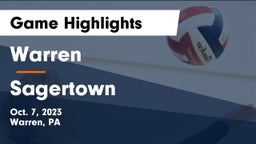 Warren  vs Sagertown Game Highlights - Oct. 7, 2023
