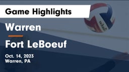 Warren  vs Fort LeBoeuf  Game Highlights - Oct. 14, 2023