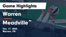 Warren  vs Meadville Game Highlights - Oct. 17, 2023