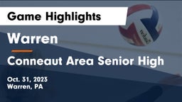 Warren  vs Conneaut Area Senior High Game Highlights - Oct. 31, 2023