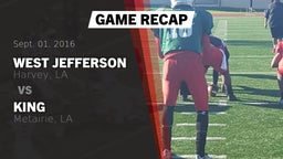 Recap: West Jefferson  vs. King  2016