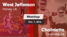 Matchup: West Jefferson vs. Chalmette  2016