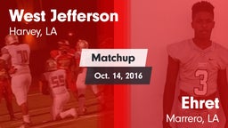 Matchup: West Jefferson vs. Ehret  2016