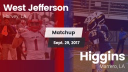 Matchup: West Jefferson vs. Higgins  2017