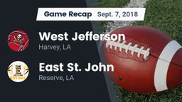 Recap: West Jefferson  vs. East St. John  2018