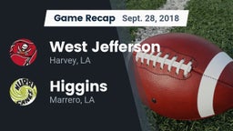 Recap: West Jefferson  vs. Higgins  2018