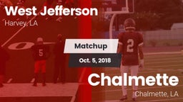 Matchup: West Jefferson vs. Chalmette  2018