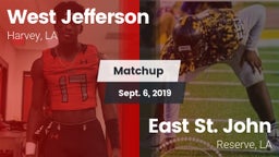 Matchup: West Jefferson vs. East St. John  2019