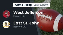 Recap: West Jefferson  vs. East St. John  2019