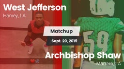 Matchup: West Jefferson vs. Archbishop Shaw  2019